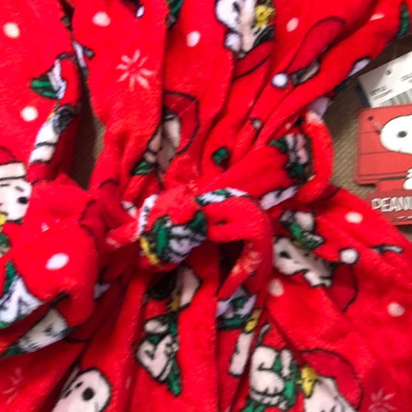 Peanuts Pajamas Peanuts Snoopy Christmas Robe Wattached Sashhood